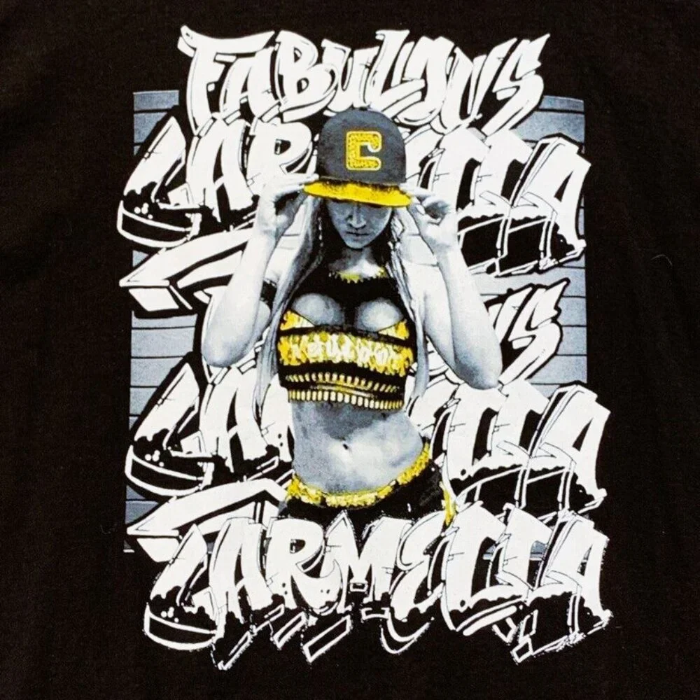 Carmella Tee Shirt Fabulous WWE Authentic size XL NEW IN BAG